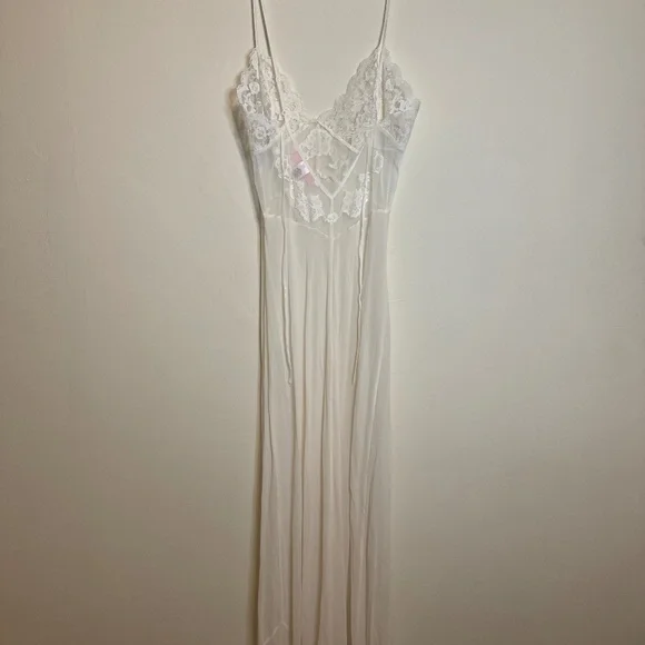 Vintage Y2K Victorias Secret Silk Slip Dress Small Bridal